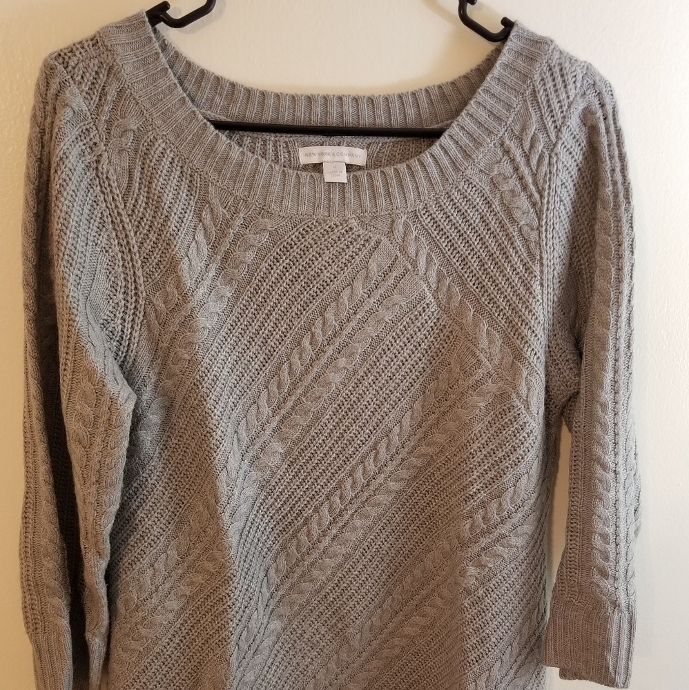 Gray sweater